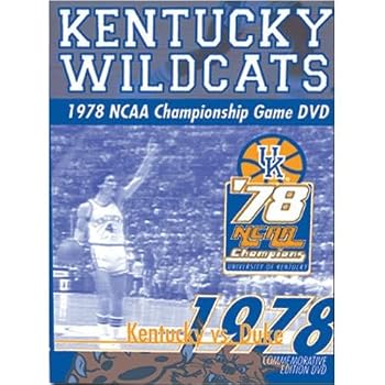 DVD Kentucky Wildcats vs. Duke Blue Devils : 1978 NCAA Basketball Championship Game Book