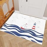 Generisch Teppich Wohnzimmer 180X240 Motiv Navigation Anti-Rutsch Kurzflor Weich Waschbare Fußmatte,Teppich Modern Für Kinderzimmer Schlafzimmer Küchen Indoor Wohndeko,RSK960