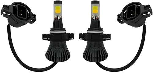1797 PSX24W H16 2504 5202 - Bombillas LED antiniebla ámbar amarillo 3000K blanco 6000K doble color para camiones coches lámparas kit de luces DRL