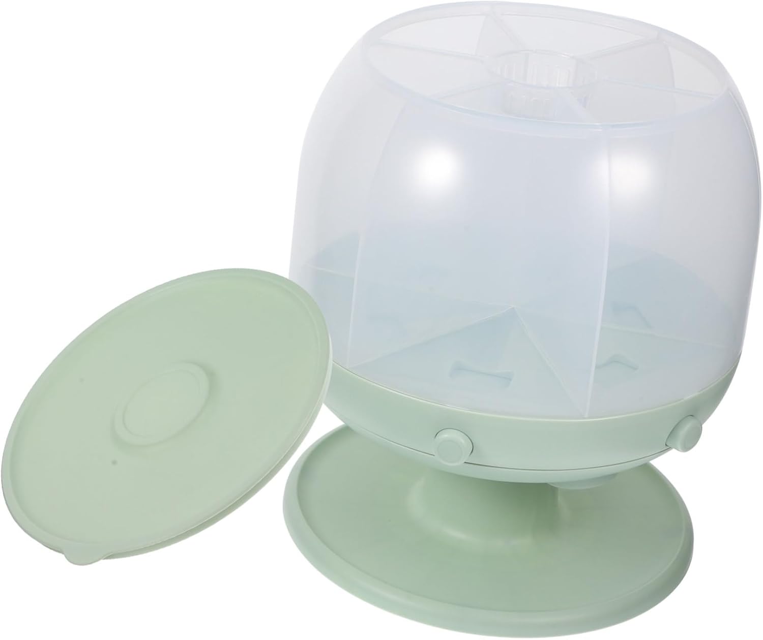 DECHOUS Rotatable Rice Dispenser Large-capacity Cereal Storage Container Visible Window Airtight Seal for Freshness for Kitchen Organization Food-grade