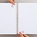 Lihit Lab N1640-1 Open Ring Notebook, Twist Notebook, A5, 24 Holes, 100 Leaf, Milky White