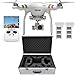 DJI Phantom 3 Professional Quadcopter Aircraft, 3-Axis Gimbal & 4K UHD Video Camera, Remote Controller Included - Bundle with Extra Battery, Aluminum Case
