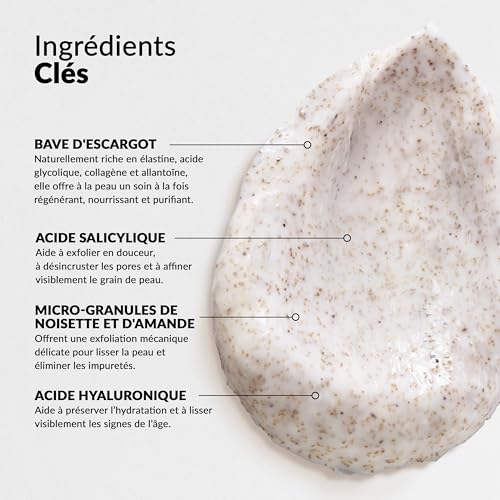Scrub visage bave d'escargot Nuvò 75ml pour peau mixte - 2