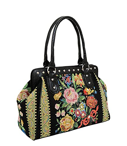 Bolso Satchel Mellow World Flower Shop Negro miniatura 3
