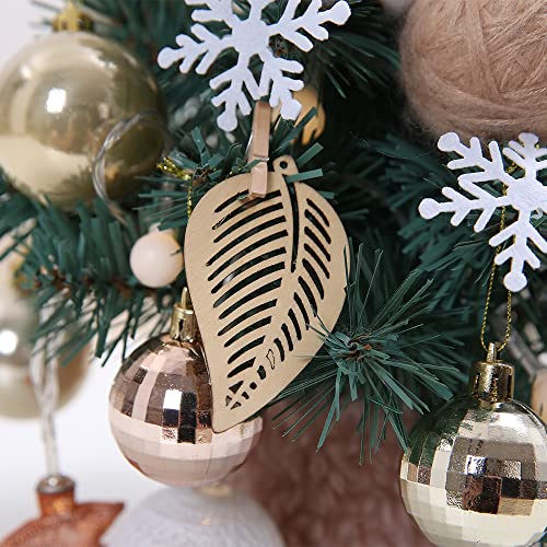 amuzer Mini árvore de Natal de mesa, árvore de Natal pequena artificial de 35 cm com 20 bolas de luz