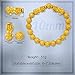 ZenBless Feng Shui Bracelet Sanskrit Bead Bracelet with Double Prosperity Bling Golden Pi Xiu Pi Yao Attract Wealth and Good Luck Best Gift (10mm)
