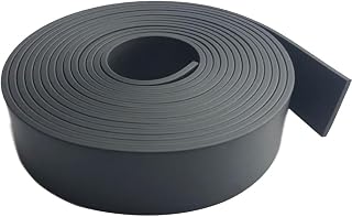 Neoprene Rubber Strips - 1/8 (3mm) inch Thick X 1 inch Wide X 13 Feet Solid Rubber Rolls, Perfect for DIY Supports, Leveling, Gasket, Seal (1Inch Wide x 13Ft Long, 1/8" (.125") Thick)
