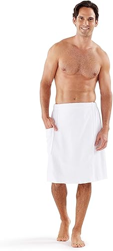Miniatura 4 de Boca Terry - Toalla de ducha 100 % algodón para mujer y hombre, toalla de baño para spa, gimnasio, piscina, playa o sauna, talla M, color blanco