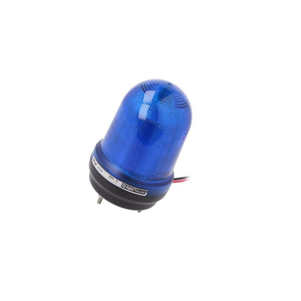 Avertisseur lumineux bleu MFL80-12/24-B 10-30VDC IP65 pour signalisation industrielle