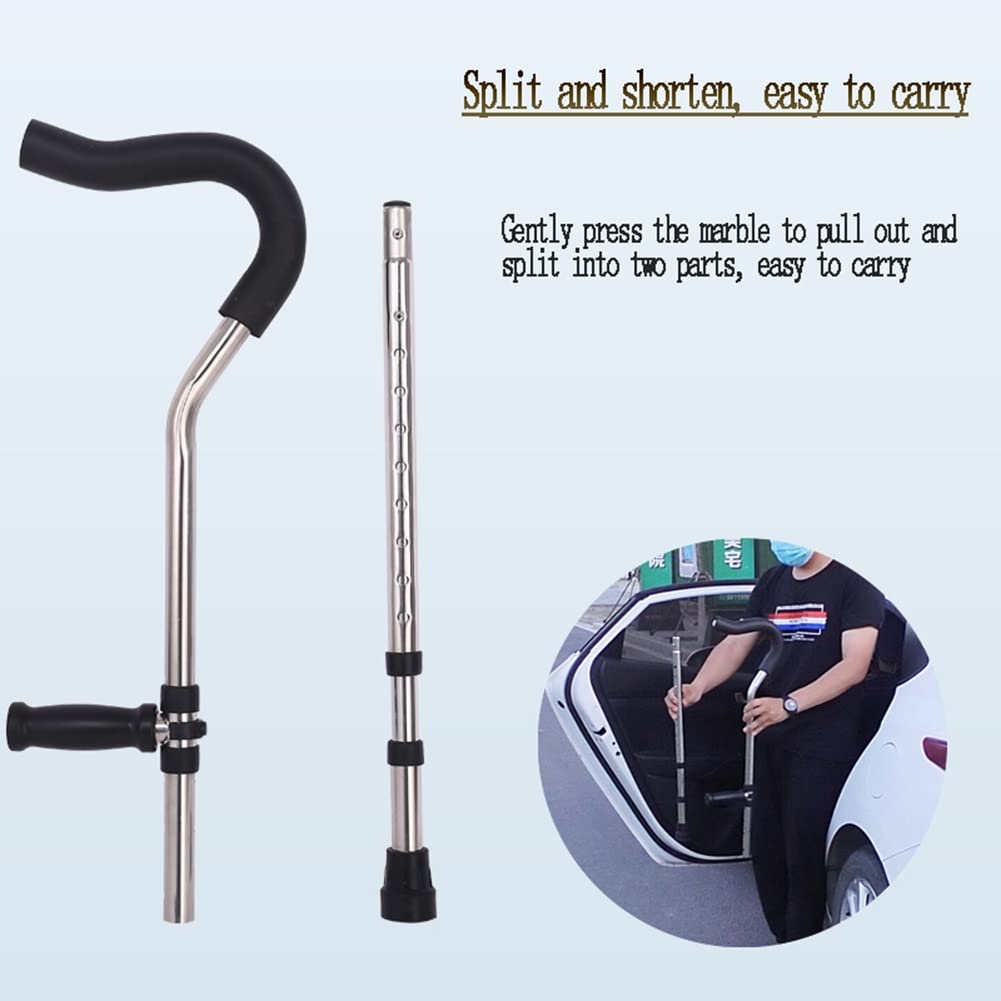 Muletas Plegables para Caminar, Muleta Axilar Adultos, Mango Ergonómico, 1 Unidad, Soporta hasta 100kg (Size : XS)