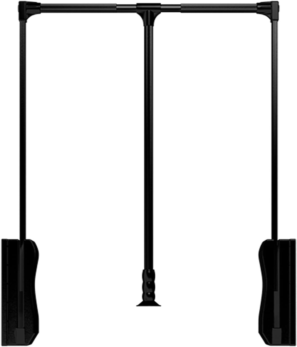 Pull Down Closet Rod,Double-Buffered Telescopic Clothes Rod for Wardrobe,Aluminum Alloy Lifting Clothes Rack,Load 15kg(Silver,930-1250mm)