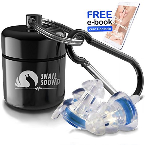 Ear Plugs Noise Reduction - Noise Cancelling Ear Plugs - High Fidelity Reusable Safety Silicone Earplugs - Comfortable Hearing Protection for Shooting Concerts Musicians Motorcycles Work Stop Tinnitus