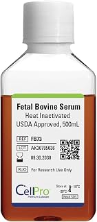 Fetal Bovine Serum (FBS), USDA Approved, 500 mL - Sterile Filtered (Heat-Inactivated)