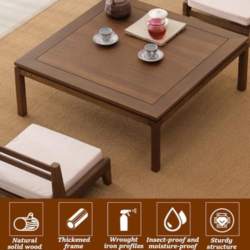 Table basse en bois gain de place pour petits salons et studios