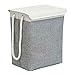 Cesto para Ropa Sucia con Tapa y Asas de Cuerda Plegable Almacenamiento Colada Gran Capacidad Cesta Lavandería Proof Lid Rope Baño Organizador Laundry hamper 70 L