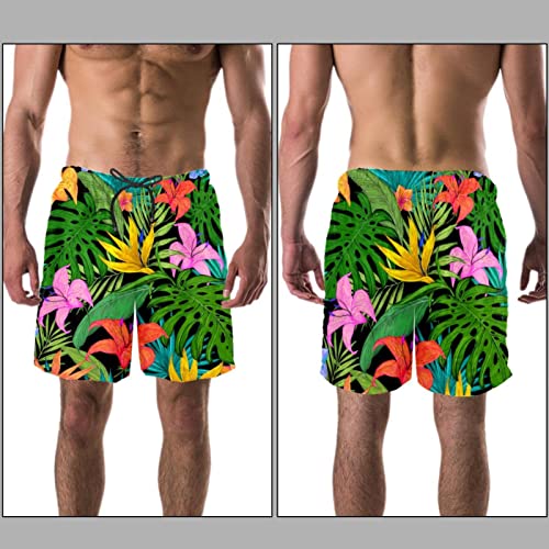 Maillots de bain hommes JDEZ short de plage à séchage rapide motif floral