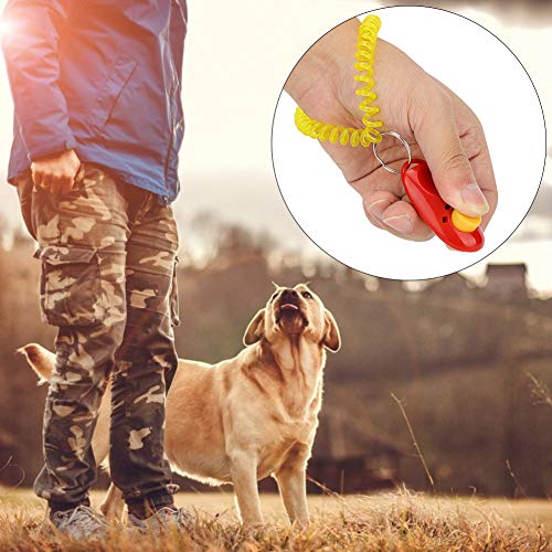 Clicker para adestramento de cães, acessório maravilhoso com ferramenta de borracha para animais de
