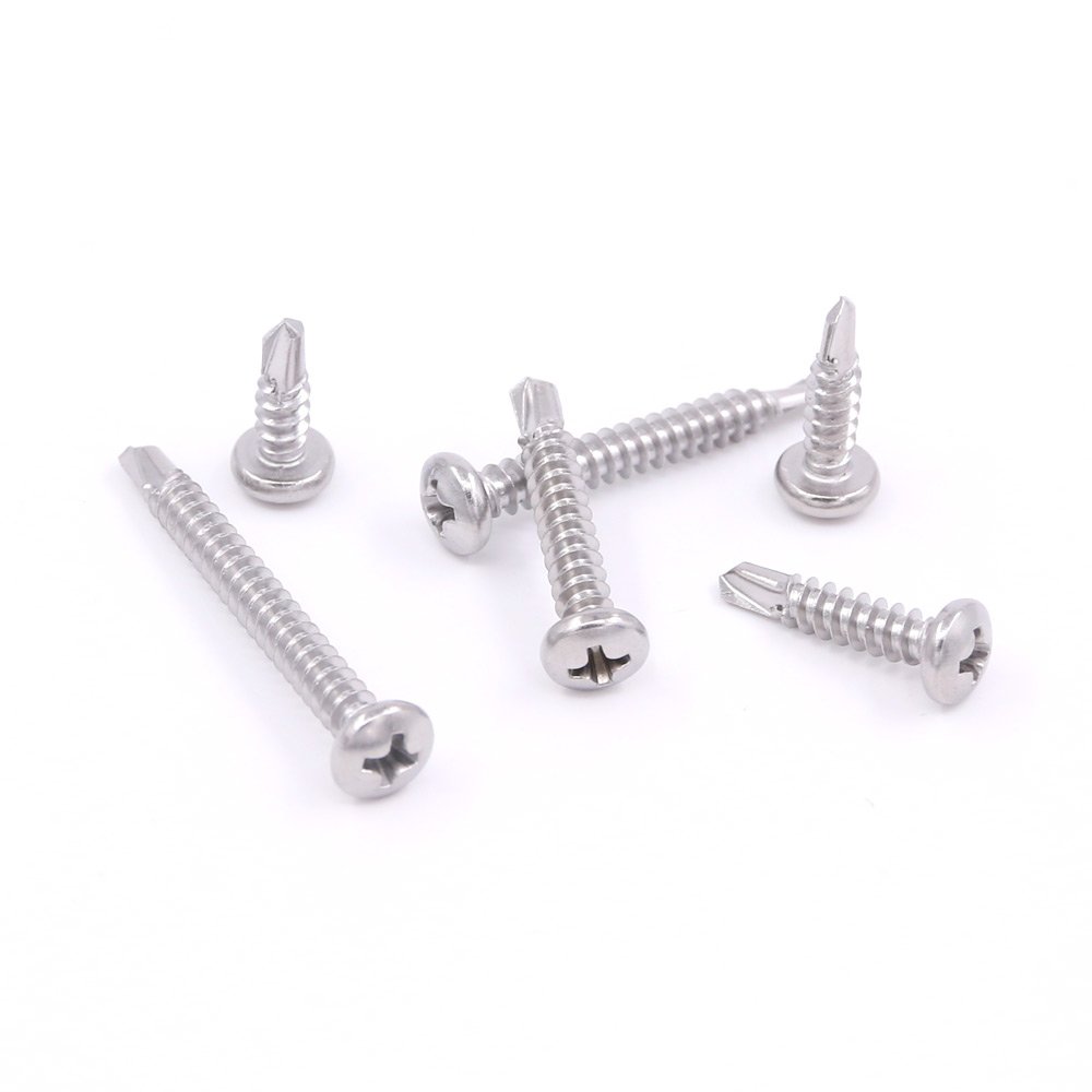 Mxuteuk 440pcs Stainless Steel Self Tapping Screw Assortment Set - #8 & #10 Sizes, Hex/Flat/Truss Heads, 1/2" To 2" Lengths - View #4