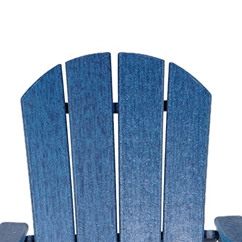 Williamspace Adirondack Chair Weather Resistant Snowstorm Resistant Outdoor Chair Patio Adirondack Chairs Ergonomic Comfort Widely Used For Fire Pits Decks Gardens Campfire Chairs-Navy Blue #TOP4