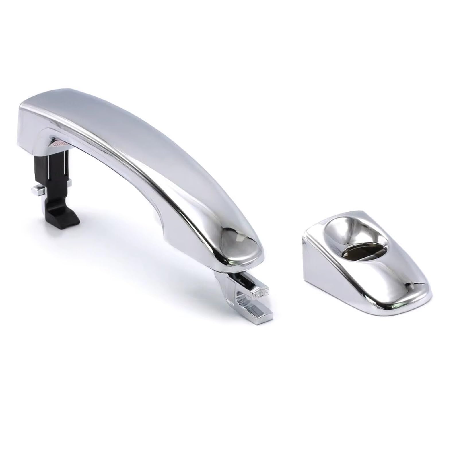 Ningruibhd One Color Car Sliding Outer Door Handle For Ranger For Everest For T6 For T7 For Mazda For Bt50 2012-2020 Outer Exterior Door Handle Chrome(Handle With Key Hole)
