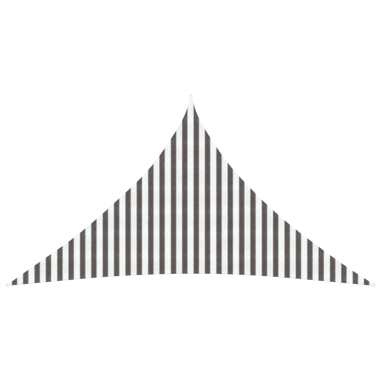 Voile d'ombrage triangulaire de 4,5m pour une terrasse design et un été au frais