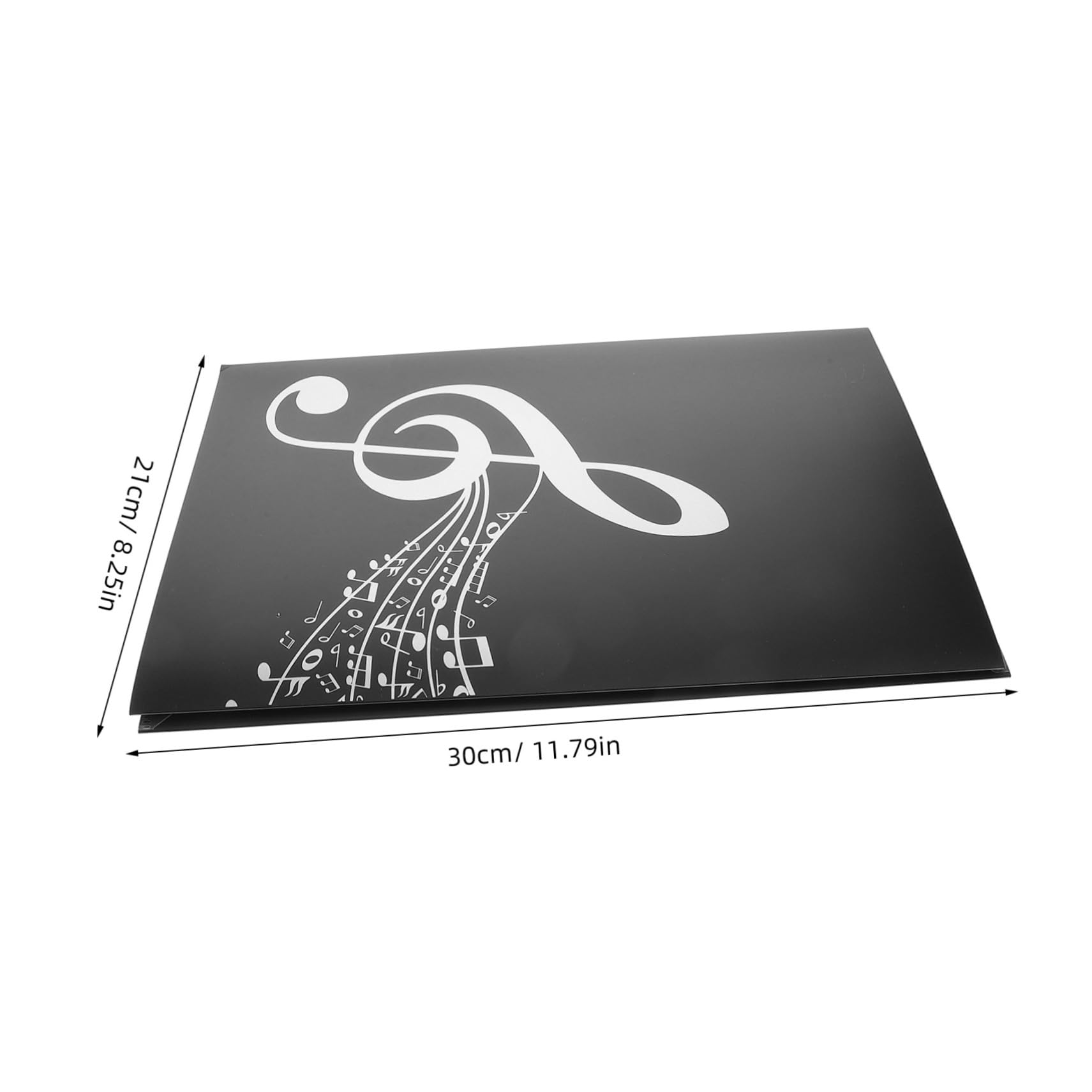 Garneck 4-Page Piano Sheet Music Folder Abs Material Choral Folder Music Binder Storage Organizer