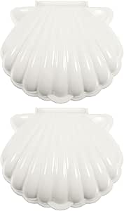 Amazon.com: RORPOIR Decorative Sea Shell Shape Soap Dishes Plastic Soap ...
