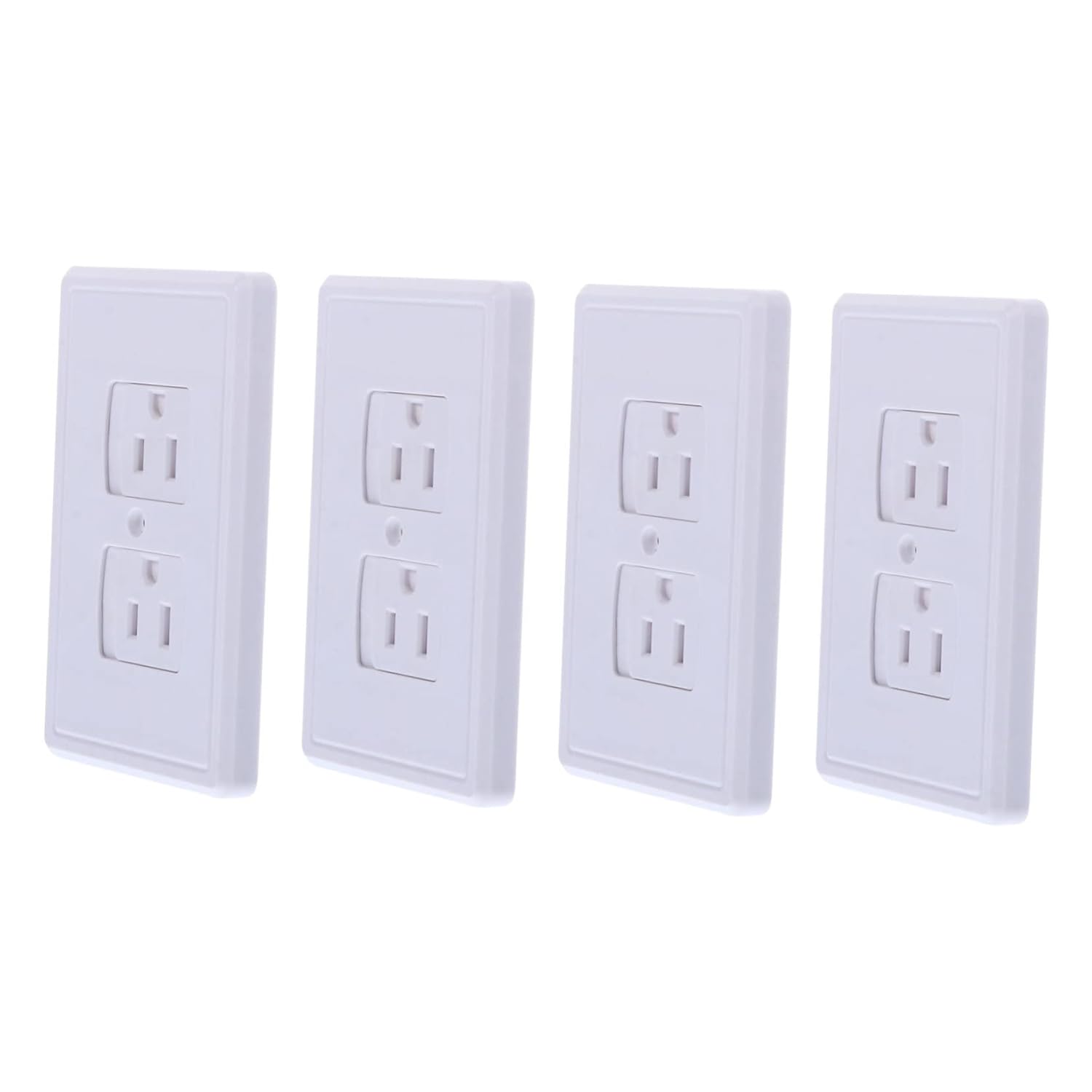 Vaguelly 4pcs Safety Outlet Covers Rebound Automatic Closing Protectors for Proofing Easy Installation Electric Outlet Guards for Home and Nursery