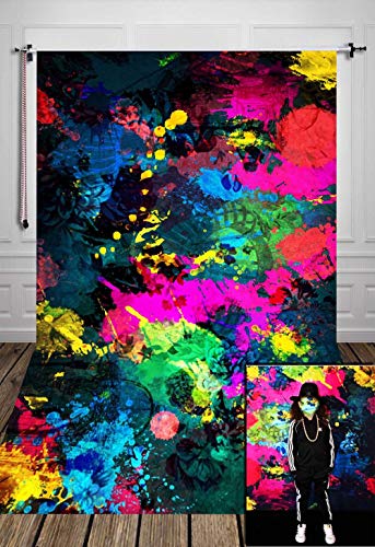 Fanghui 7x5FT Graffiti Photography Backdrop Party Background Banner Graffiti Painting Photo Booth Props Supplies