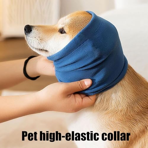 Capuz Calmante para Cães | Envoltório Calmante Para Cabeça De Cães Com Redução De Ruído,Faixa De Cab