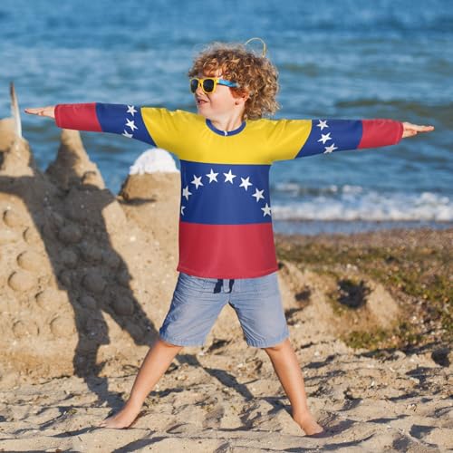 Image of Aflyko Boys' Rash Guard Shirts Xmas UPF 50+ Sun Protection Swim Shirt