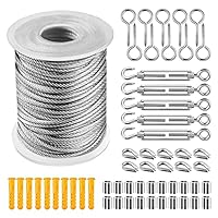 Cavo Acciaio Inox 30m 2mm - Fune In Acciaio Inossidabile Con Accessori, Per Giardino, Stendibiancheria, Piante - Foto 3