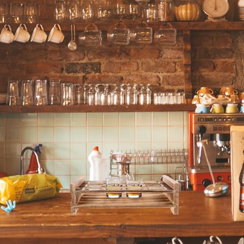 Bandeja de madera SWETRACE para copas de vino y organizar el bar en casa 6
