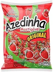 Balas Mastigáveis Azedinhas Morango Ice Kiss 500g