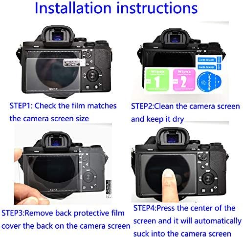 M50ii Screen Protector for Canon EOS M50ii M50 EOSRP Camera, KOMET 9H Tempered Glass Anti-Bubble Anti-scratch Anti-fingerprint [3-Pack]