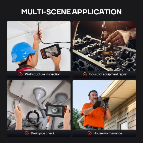 5Inch Borescope Inspection Camera Nidage 5.5Mm Hd Endoscope Camera With Light Ip67 Waterproof Sewer Snake Camera With 6 Leds, Video Scope Camera For Automotive Drain Pipe, 32Gb, Tool Box,11.5Ft #TOP6