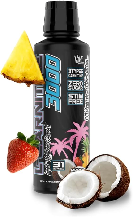 NutraKey LCarnitine 3000mg, No Sugar, Gluten Free, Turn