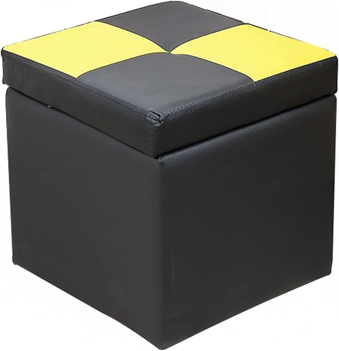 Pouf repose-pieds coffre pour optimiser les petits salons gris loup