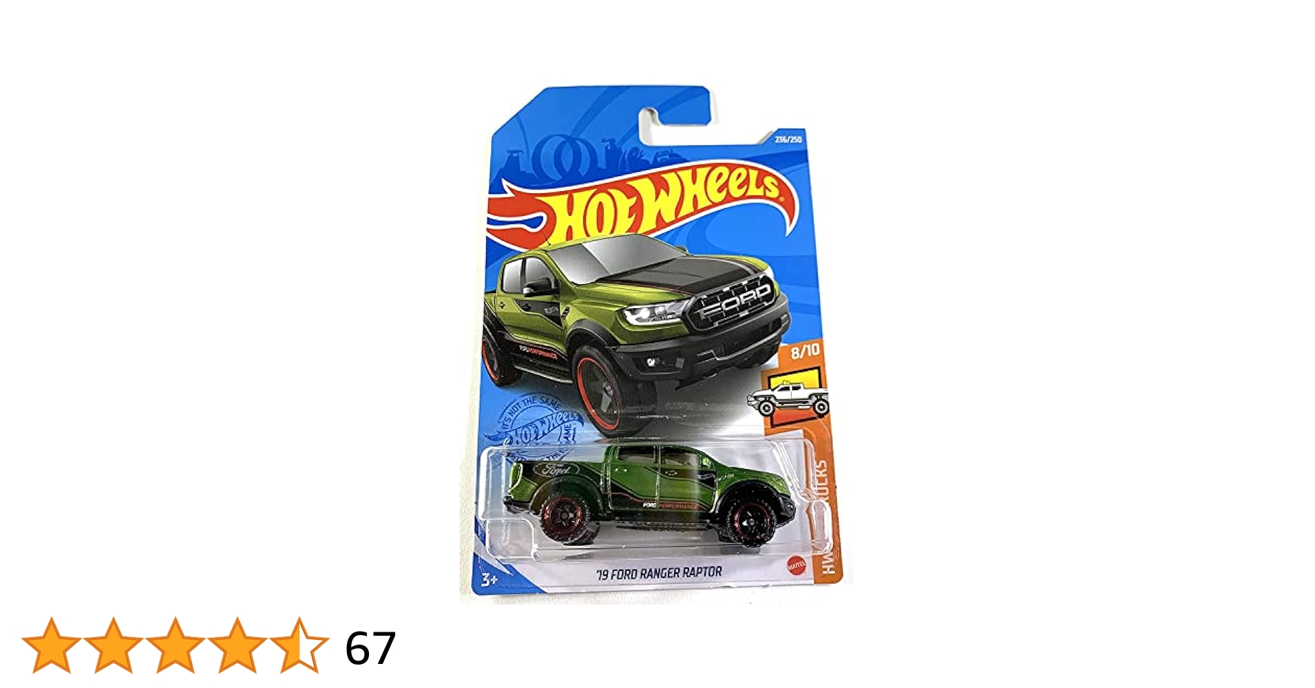 ミニカー Hot wheels id '19 FORD RANGER RAPTOR Amazon.com: Hot Wheels ID '19 Ford Ranger Raptor Diecast Car