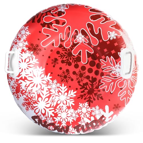 Aufblasbarer Schlitten, 90 cm Snow Tube, Schneeschlitten mit...