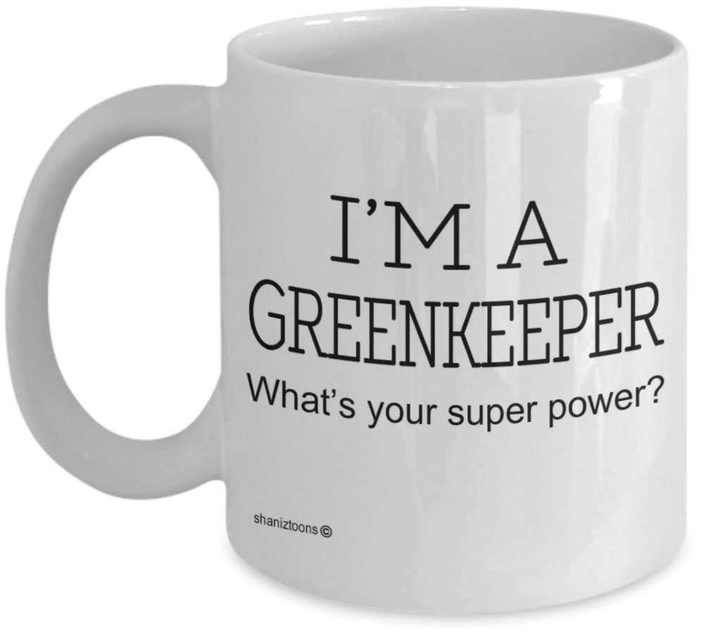 Shaniztoons White Greenkeeper Funny Gift Mug