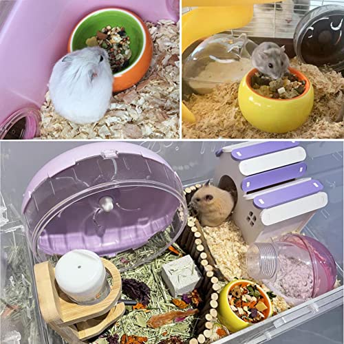 Jslzf Hamster Bowl Ceramic Small Animal Bowl Hamster Food Dish Prevent Knocking Over thumb #1