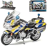 Generisch B*M*W R1200 RT Polizei Tschechien Policie Silber Blau 1/18 Modell Motorrad