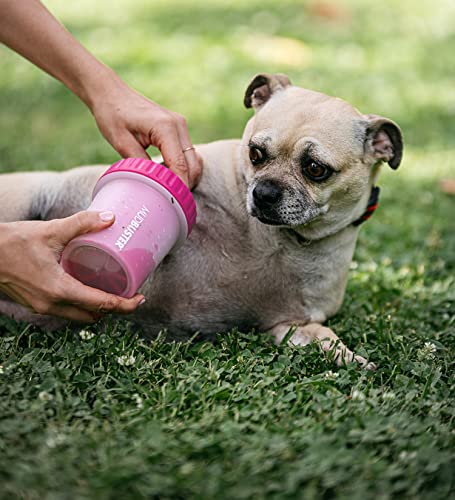Dexas Pfotenreiniger für Hunde, Hundezubehör und Haustierbedarf, Größe S, Rosa
