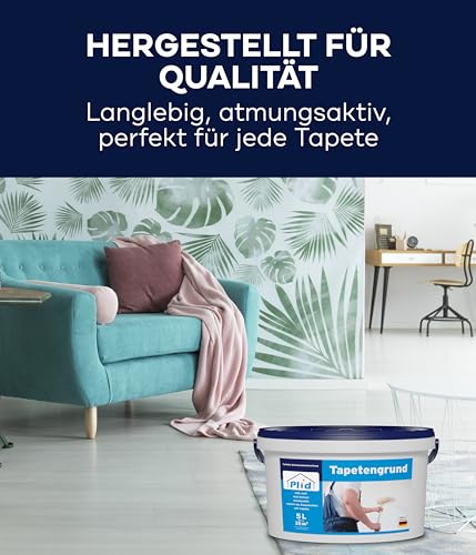 Tapetengrund Weiß matt Plid 10L – Untergrundvorbereitung für Tapeten