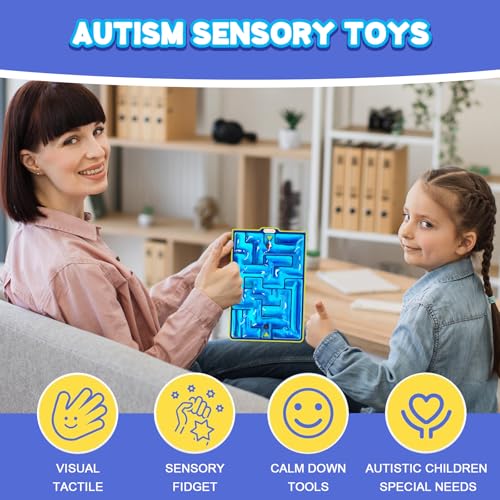 ACDOLF Sensorik Labyrinth Squeeze Toys - Gelgefüllte sensorische Spielzeuge für Kinder, Jugendliche, Autismus und besondere Bedürfnisse, beruhigend bei Stress und Angst
