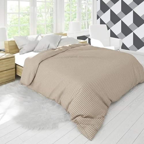 Image of 280 TC Luxurious Glace Cotton Duvet Cover /Comforter Cover /AC Quilt Cover King Size /Dohar /90 X100 Inches - (Peach)