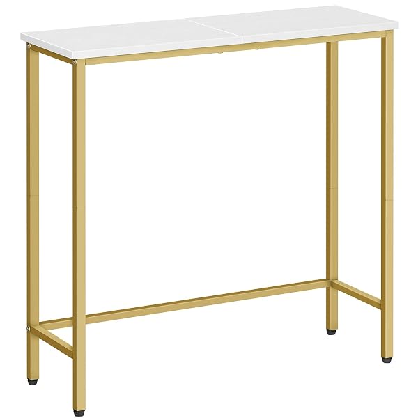 Chic White and Gold Console