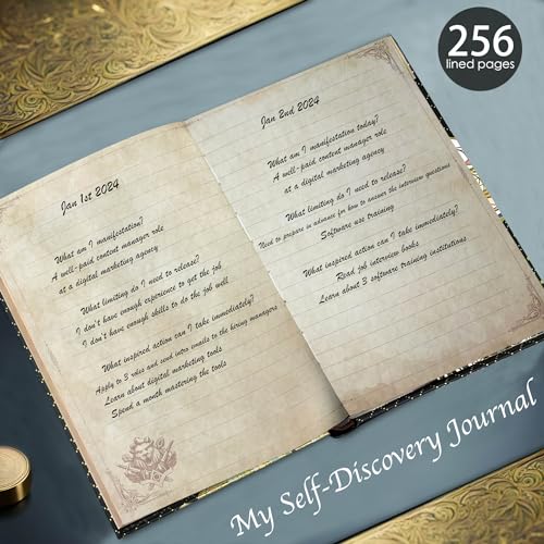 ipoul Diário elegante de capa dura, caderno forrado de 12,7 x 17,8 cm, arte de dragão em mosaico dou