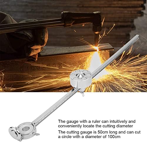 Plasma Cutter Torch Circle Roller Wheel Stainless Steel Cutting Tool Accessories with Scale Ruler for AG60/SG55